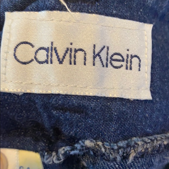 Vintage tag Calvin Klein Modest Jean Skirt 12 - Picture 3 of 8